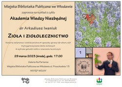Dr Arkadiusz Iwaniuk "Zioła i ziołolecznictwo"