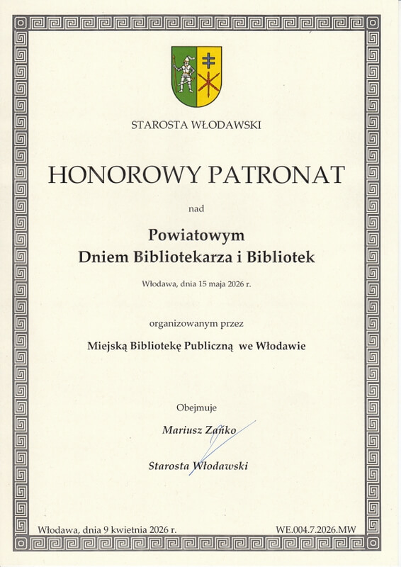 Patronat Honorowy Starosty Włodawskiego